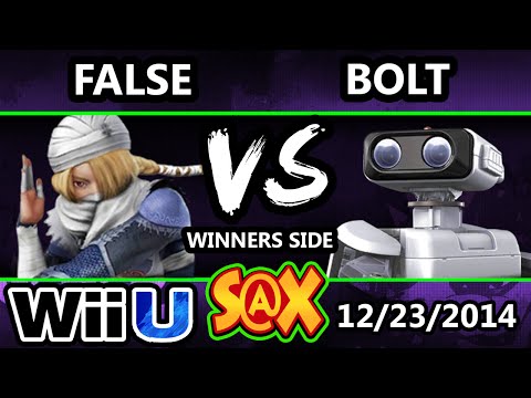 S@X - WS | Bolt (ROB, Falcon) Vs. LoF | False (Sheik) SSB4 Winners - Smash 4 Wii U
