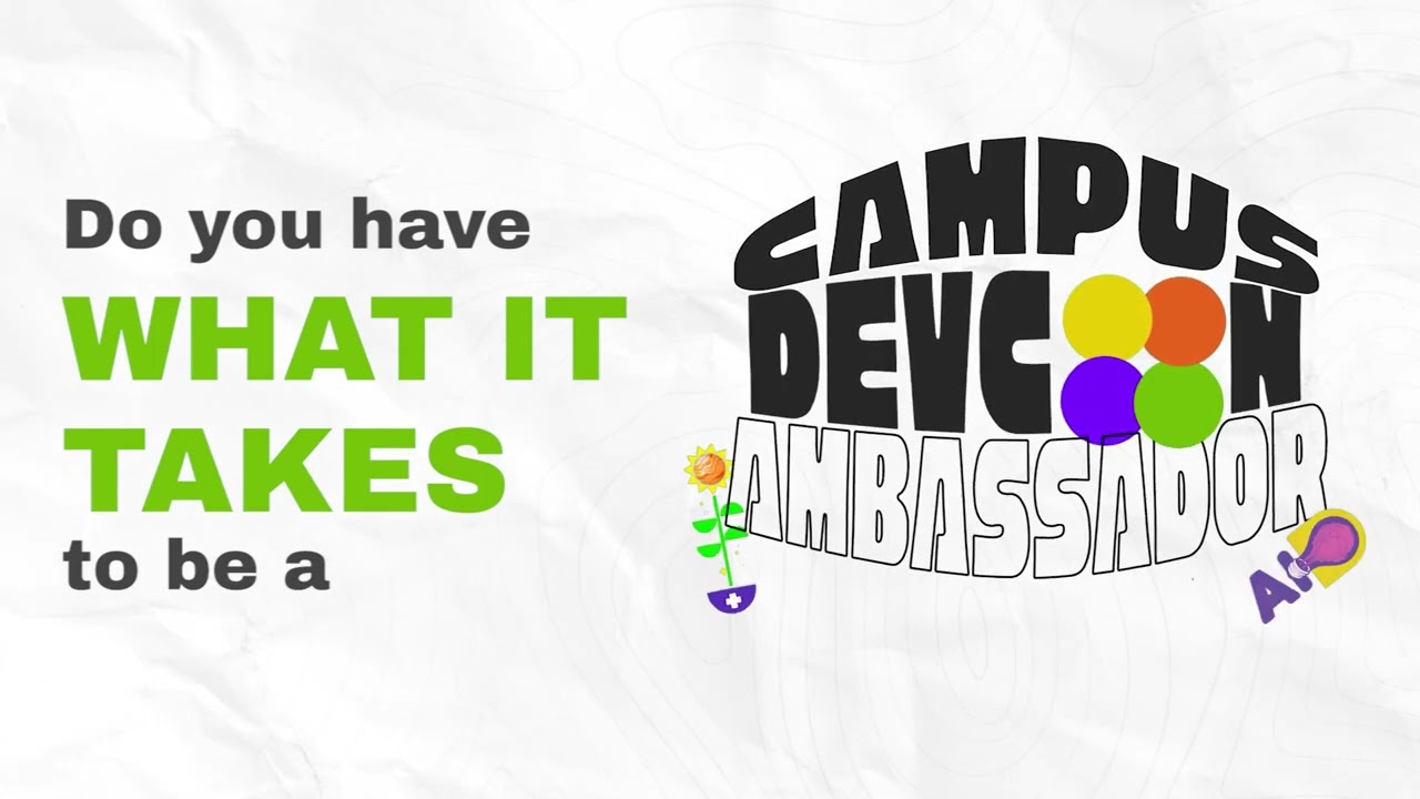Do you have what it takes to be our Campus DEVCON Ambassador?