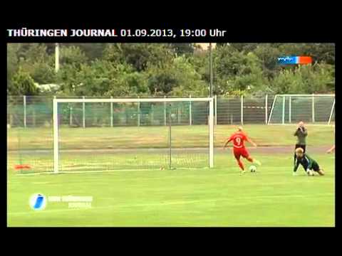 1. Runde im DFB-Pokal 2013/14: 1. FFV Erfurt gegen Magdeburger FFC (2:3)