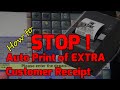 How to stop automatic customer copy printout on credit/debit card transaction in Gilbarco Passport
