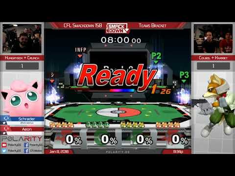 CFL Smackdown 158 Melee - Hbox + Crunch vs Colbol + Harriet - Doubles WF