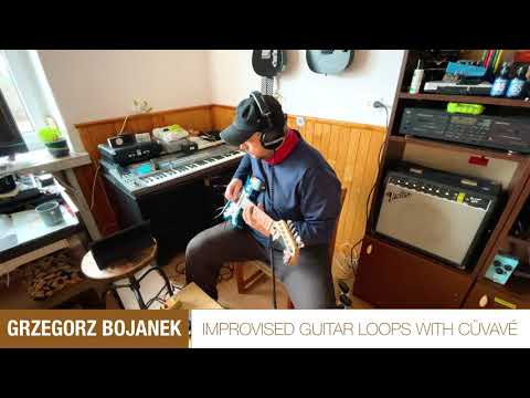 Grzegorz Bojanek - Improvised Guitar Loops With Cüvavé || #frippertronics #norehearsal #improv