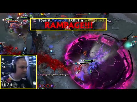 Yatoro Gets a double Rampage at the Ti12 finals