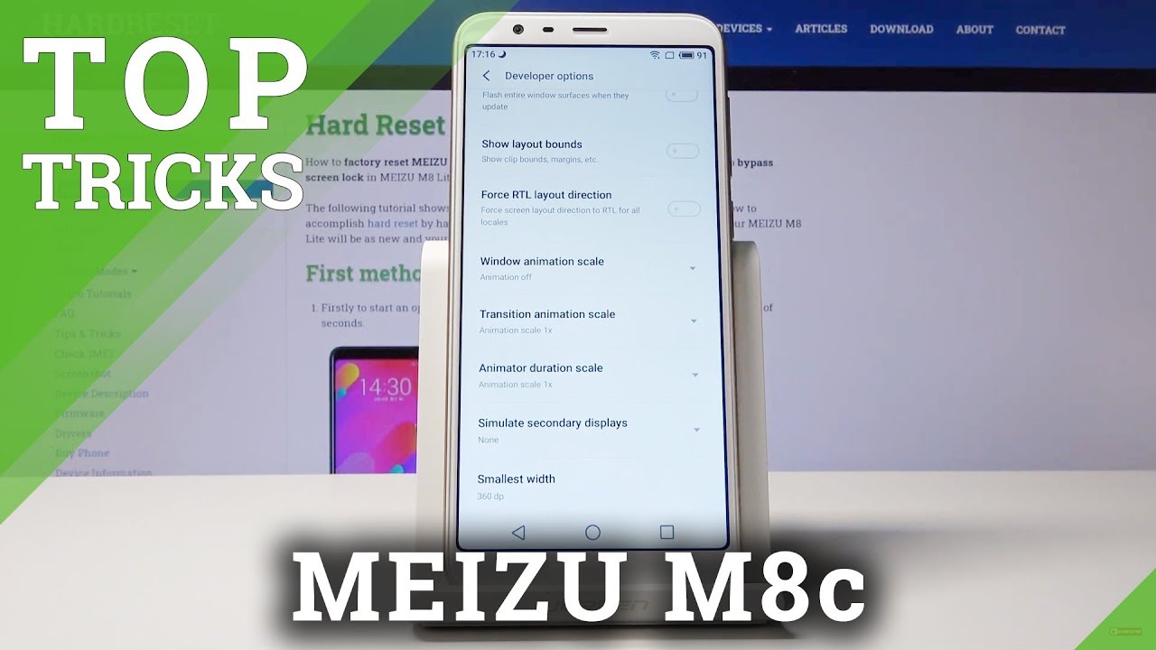Top Tricks on MEIZU M8c – Tips & Tricks