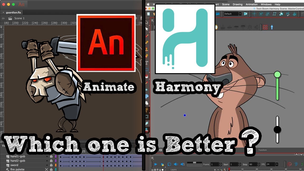 Adobe Animate vs Toon Boom Harmony