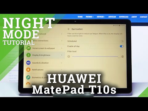 How to Enable Eye Comfort Mode on HUAWEI MatePad T10s - Turn On Eye Comfort Mode