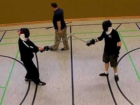 Broadsword vs Katana Sparring