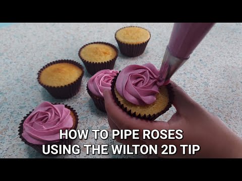Cupcake Piping Technique Tutorial| Buttercream| Decorating techniques/Ideas| Rosette Cupcake swirl
