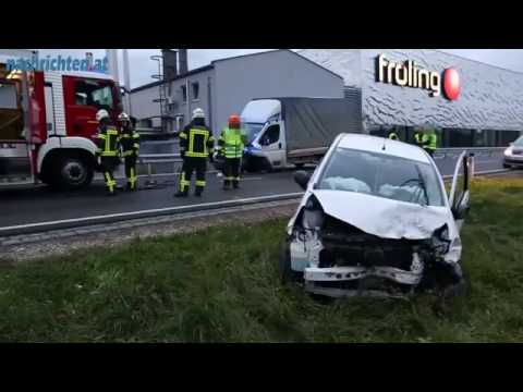 Frontalzusammenstoß in Grieskirchen