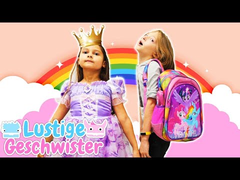 Lustige Geschwister. Selin ist eine Prinzessin. Kinder Show auf Deutsch