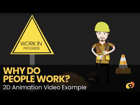 Why do people work? - Best 2D Explainer Video Example #explainervideo #animation #characteranimation
