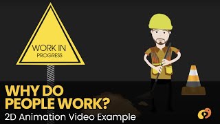 Why do people work? - Best 2D Explainer Video Example #explainervideo #animation #characteranimation