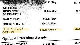 Enterprise Fuel Service Option - I try to return my rental car on empty