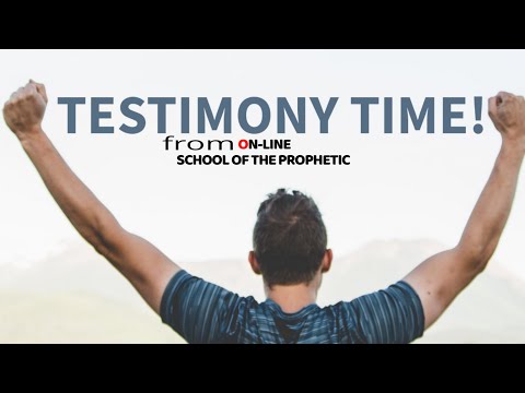 HE CAN NOW SEE, HEAR IN THE SPIRIT AND ALSO PROPHESY ACCURATELY.    SCHOOL OF THE PROPHETIC STUDENT.