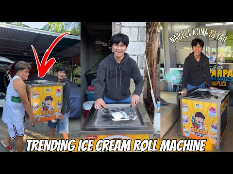 BINILI KONA ANG TRENDING NA ICE CREAM ROLL MACHINE(SAKIT SA BULSA!!?)