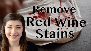 How to Remove Red Wine From White Clothing