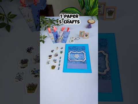 1 Waste Paper se Itne Sare Craft Banae #diy #craft #art #papercraft
