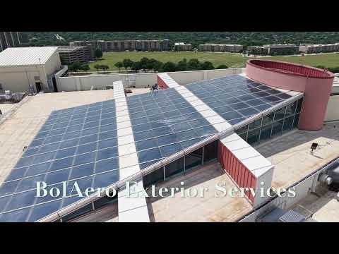 Drone Window Cleaning for Commercial Buildings in Dallas–Fort Worth | BolAero Exterior Services — BolAero drone exterior cleaning