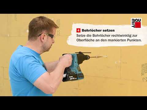 WDVS Holzfaserdämmplatte mit thermotop Schraubdübel S1 dübeln