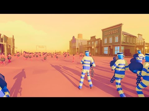 50 Ball n' Chain vs 100 Stoner (on Slow Motion) in TABS with Wild West Fraction Update