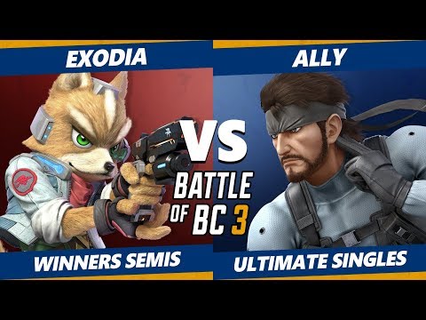 Smash Ultimate Tournament - Exodia (Fox) Vs. Ally (Snake) BoBC3 SSBU Winners Semis