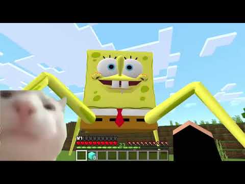 I found EATER SPIDER-SPONGEBOB CONVEYOR in Minecraft - Gameplay - Coffin Meme