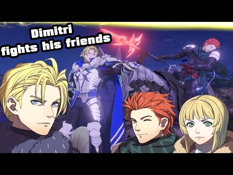 Fire Emblem Warriors: Three Hopes - Dimitri vs Ingrid & Sylvain Unique battle Dialog