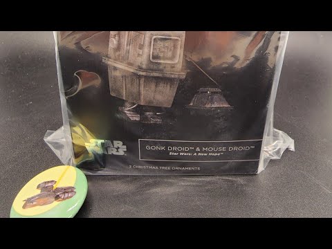 NYCC 2022 Hallmark Star Wars Gonk Droid and Mouse Droid Keepsake Ornament /3000