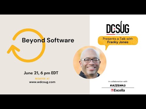 Beyond Software by Franky Jones at the DC Scrum User Group (DCSUG)