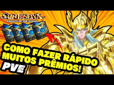 COMO FAZER RÁPIDO O EVENTO E GANHAR MUITOS PRÊMIOS | COMBATE JXJ | SAINT SEIYA AWAKENING