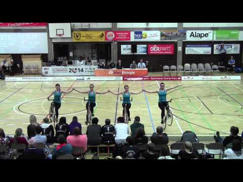 Deutsche Jugend und Junioren Meisterschaft 2014 4er Kunstrad Juniorinnen VfH Worms 1 Teil 1