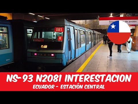 Metro De Santiago | NS-93 N2081 Interestacion Ecuador - Estación Central