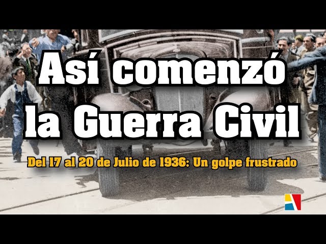 Vídeo relacionado con ASI COMENZO LA GUERRA CIVIL DEL 17 AL 20 DE JULIO DE 1936: UN GOLPE FRUSTRADO (HISTORIA CONTEMPORANEA)
