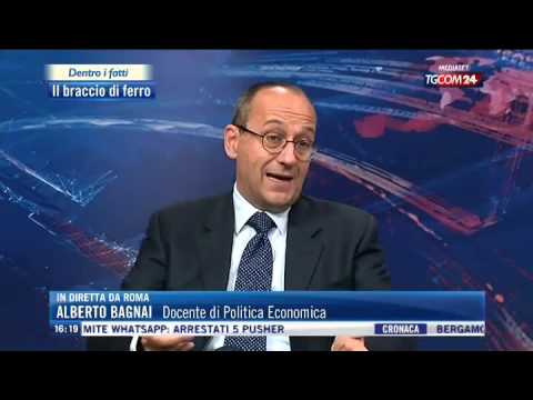 Alberto Bagnai Dentro i Fatti TGCom24 22042016
