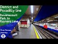 London Underground First Person Journey Ravenscourt Park To Rayners Lane
