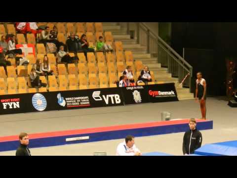 RSA Gaofenngwe Tlatsana 1st pass Prelims 15 16 Mens Tumbling 2015 World Age Group Competition Denmar