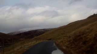preview picture of video 'November Drive Single Track Road Perthshire Highlands Of Scotland'