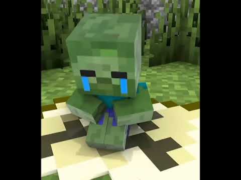Monster School:Villagers Hate Zombies - Sad story- Minecraft Animation #Shorts 1