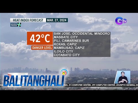 Heat index sa ilang lugar sa bansa ngayong Semana Santa BT