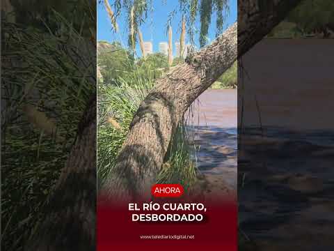 ⭕EL RÍO CUARTO CRECIÓ, DESBORDÓ EN VARIOS SECTORES Y AÚN ESPERAN EL PICO MÁS FUERTE DE LA CRECIEN