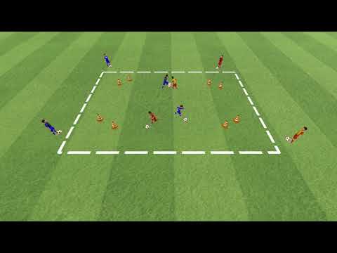 Dribbelspiel - Diagonal-Dribbeln