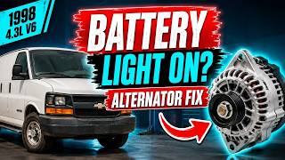 1998 Chevy Express Alternator Replacement | 4.3L V6 DIY Repair