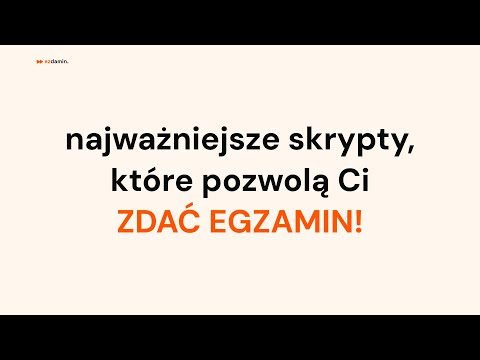 najważniejsze skrypty, które pomogą Ci ZDAĆ EGZAMIN! (INF.03)
