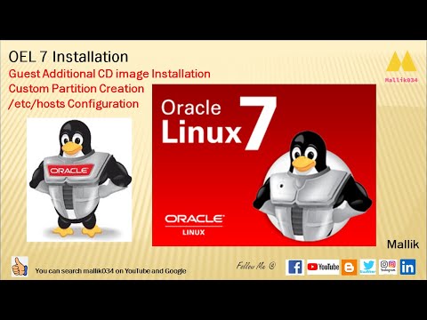04 OEL 7 Installation with Custom Partition | Guest Additional Installation and etc hosts Config
