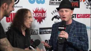 Corey Taylor + Ronnie James Dio backstage at Golden Gods