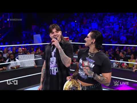 Seth "Freakin" Rollins interrupts Dominik Mysterio & Rhea Ripley - RAW 10/7/23