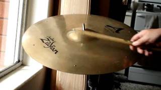 Video thumbnail for Zildjian A Custom Sizzle Ride 20" 6 rivets by SIC MIC