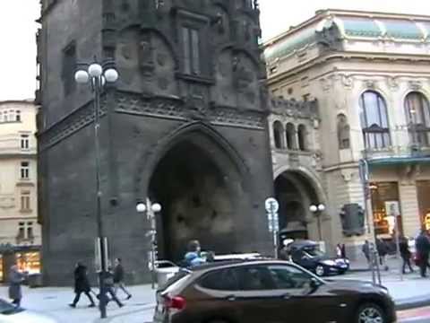 Прага Пороховая башня и Национальный бан
