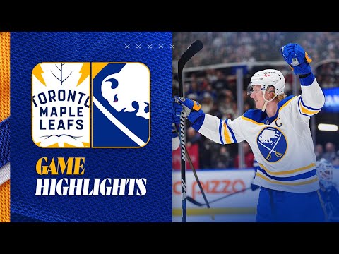 Rasmus Dahlin First Career Hat Trick! | Buffalo Sabres Beat Toronto Maple Leafs 7-4 | Highlights