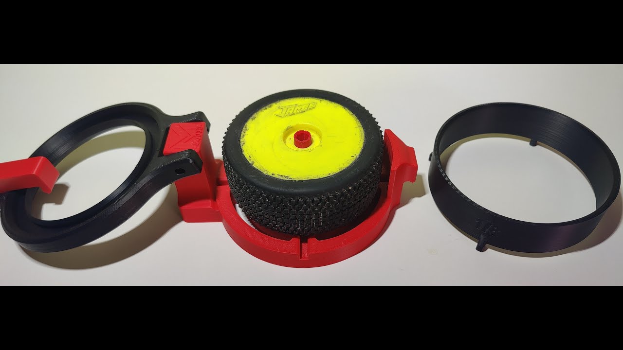 1-8 SCALE RC WHEEL GLUING TOOL - HERRAMIENTA PARA PEGADO DE RUEDAS RC ESCALA 1-8 3D Print Model